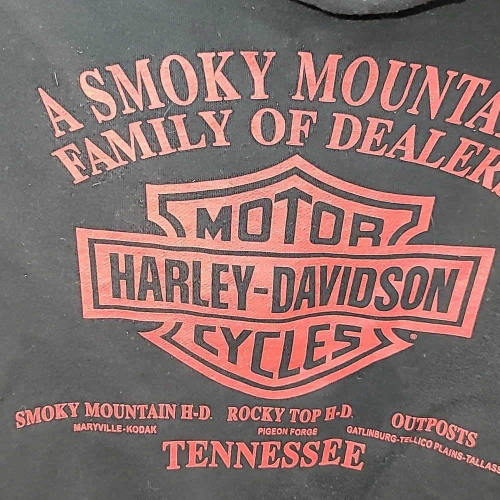 Harley davidson zip up hoodie Smoky mountains men's small - Picture 5 of 5